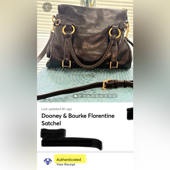 Vintage Dooney & Bourke Florentine Satchel(SOLD) - Picture 13 of 13